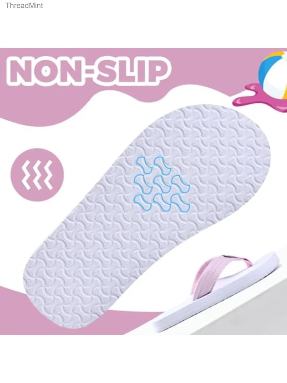 Kids Non-Slip Sport Sandals Flip Flops Beach Swim Pool